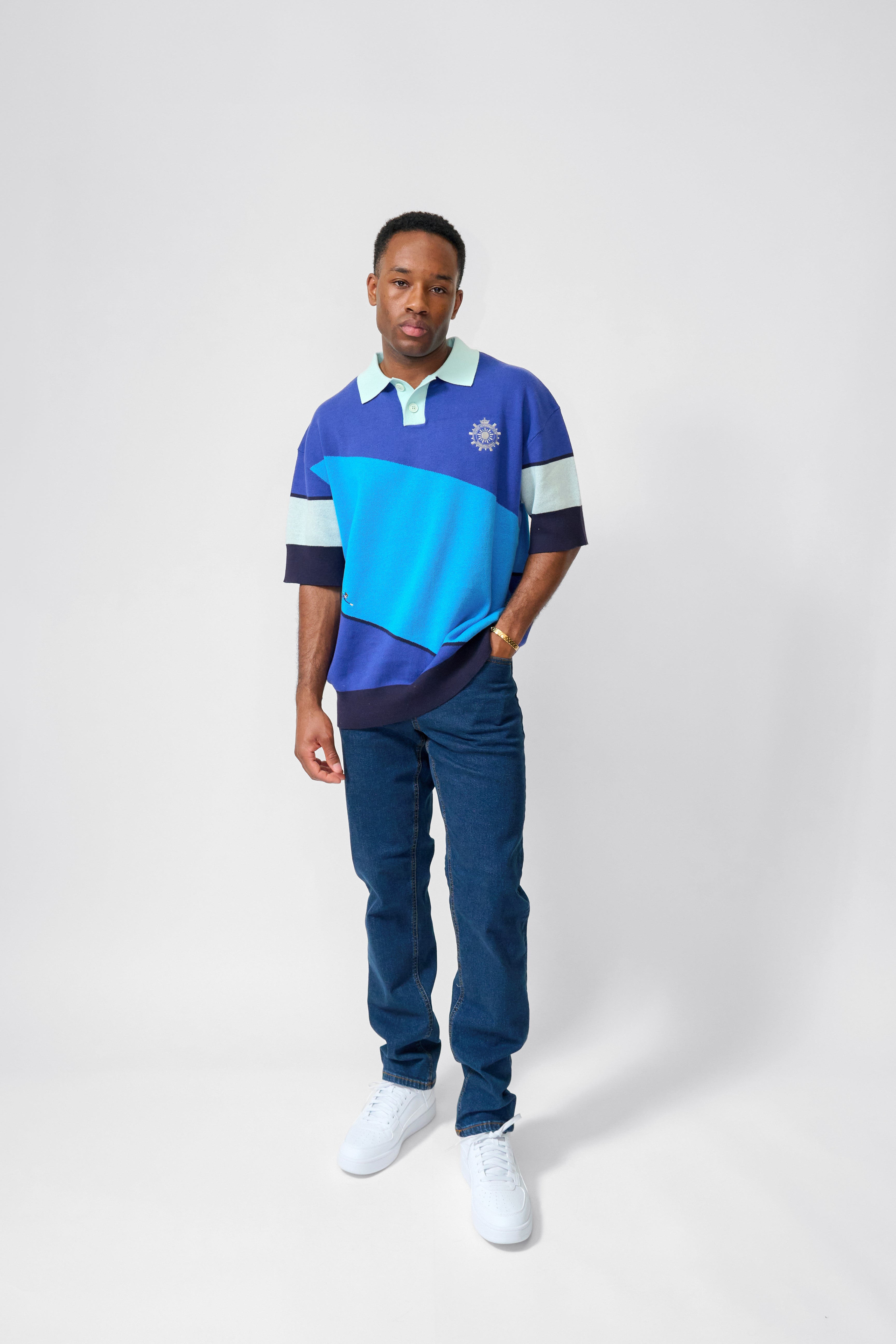 SCUBA EMBROIDERED KNITTED POLO
