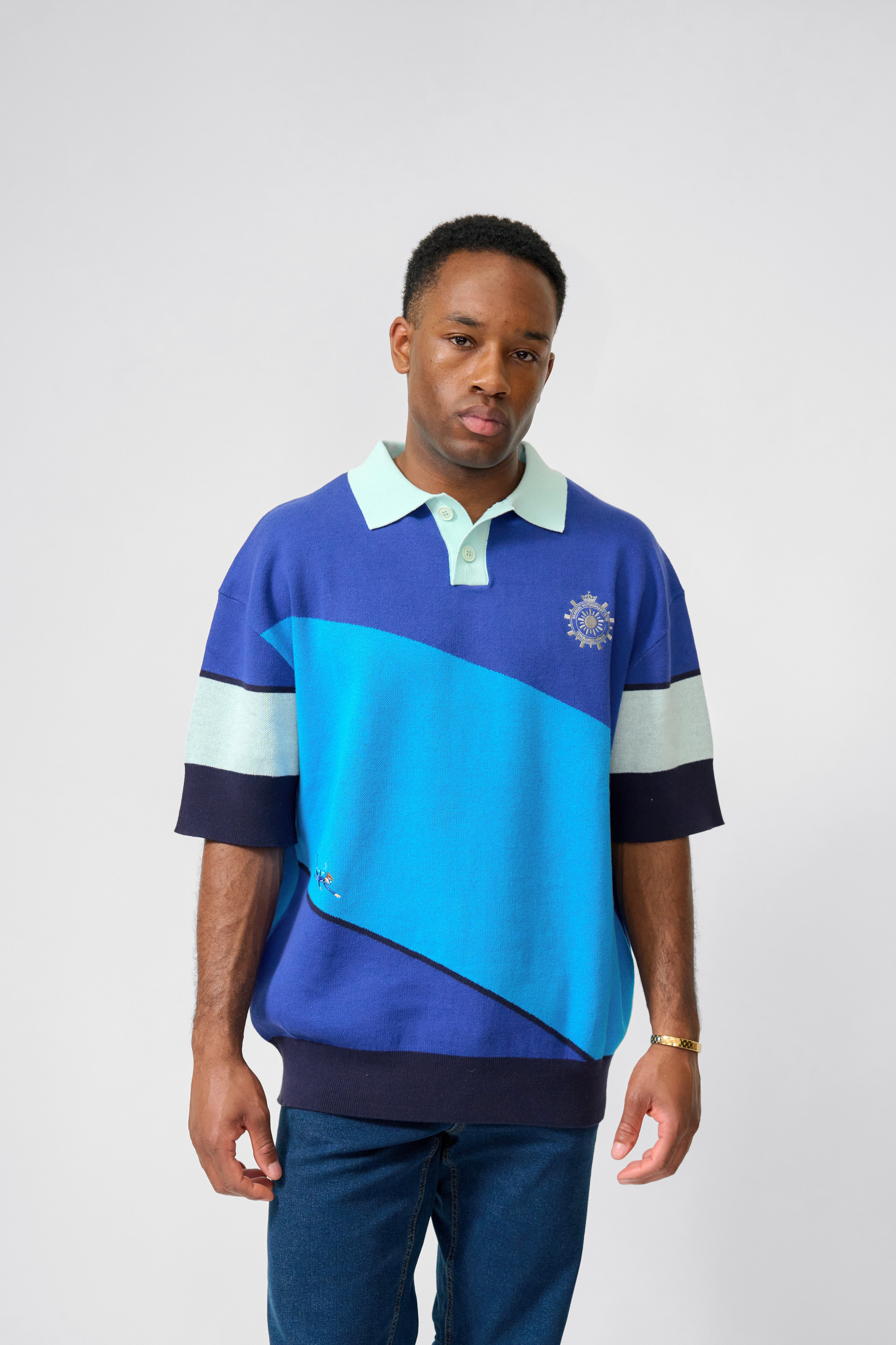 SCUBA EMBROIDERED KNITTED POLO
