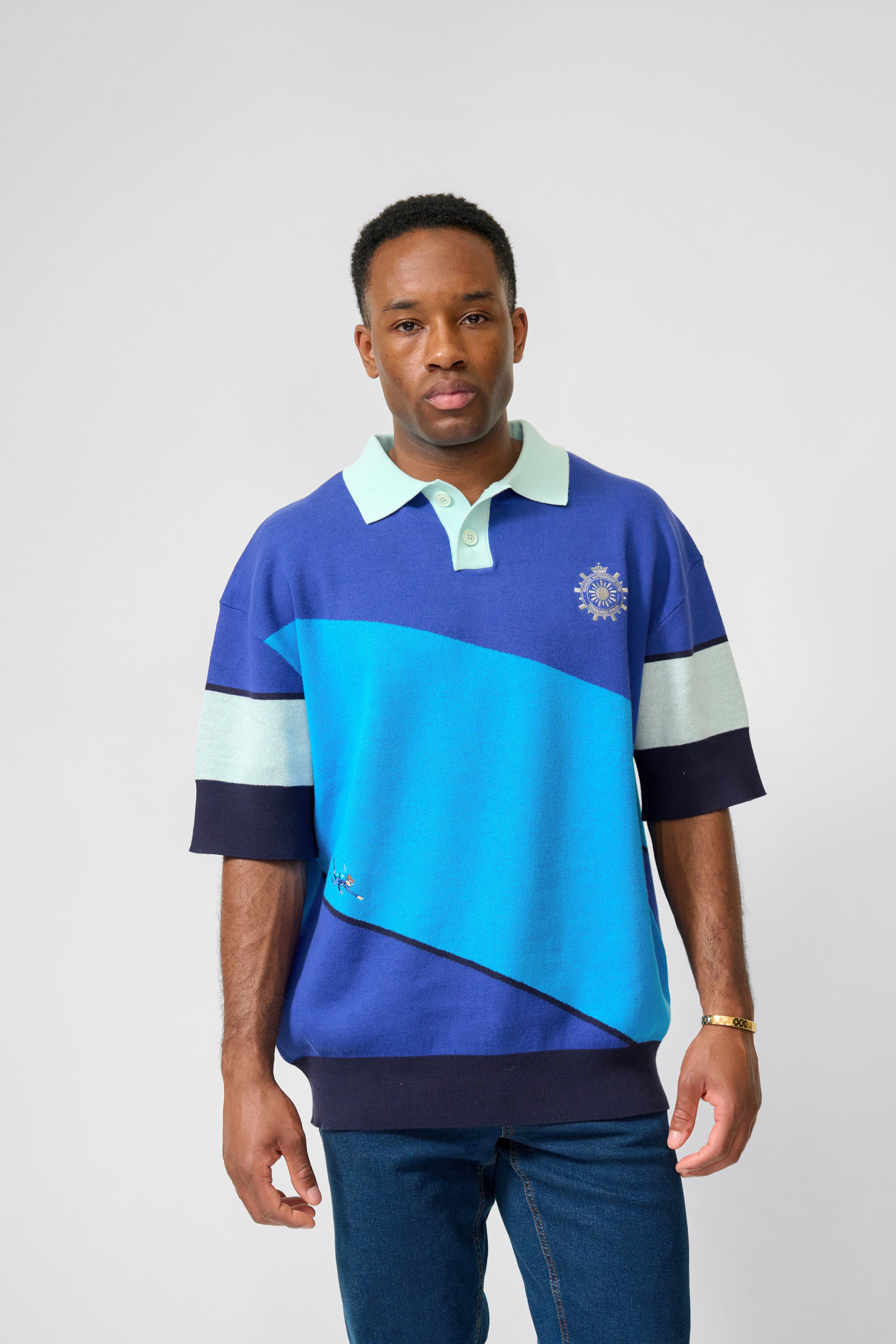 SCUBA EMBROIDERED KNITTED POLO
