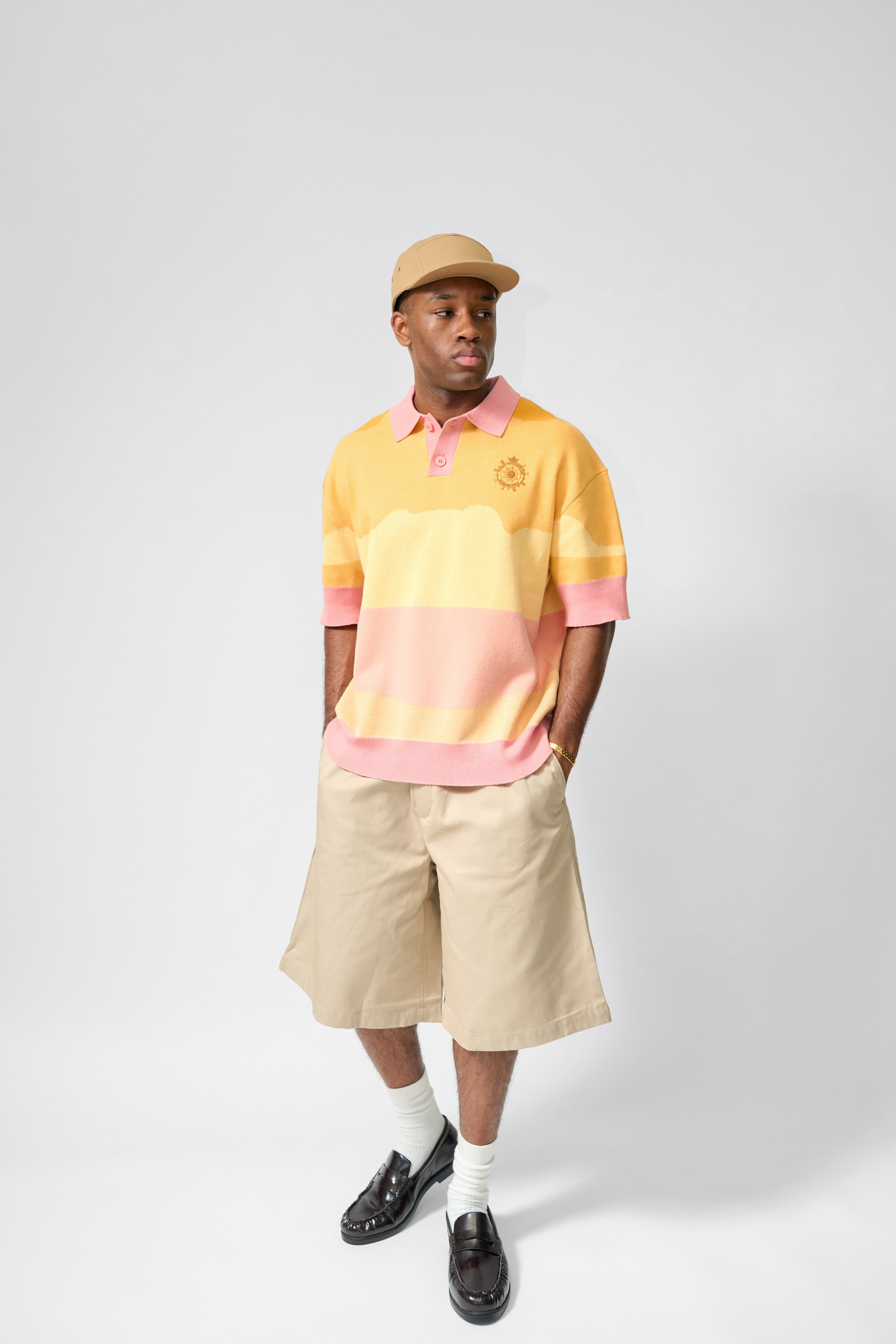 SURFER EMBROIDERED KNITTED POLO